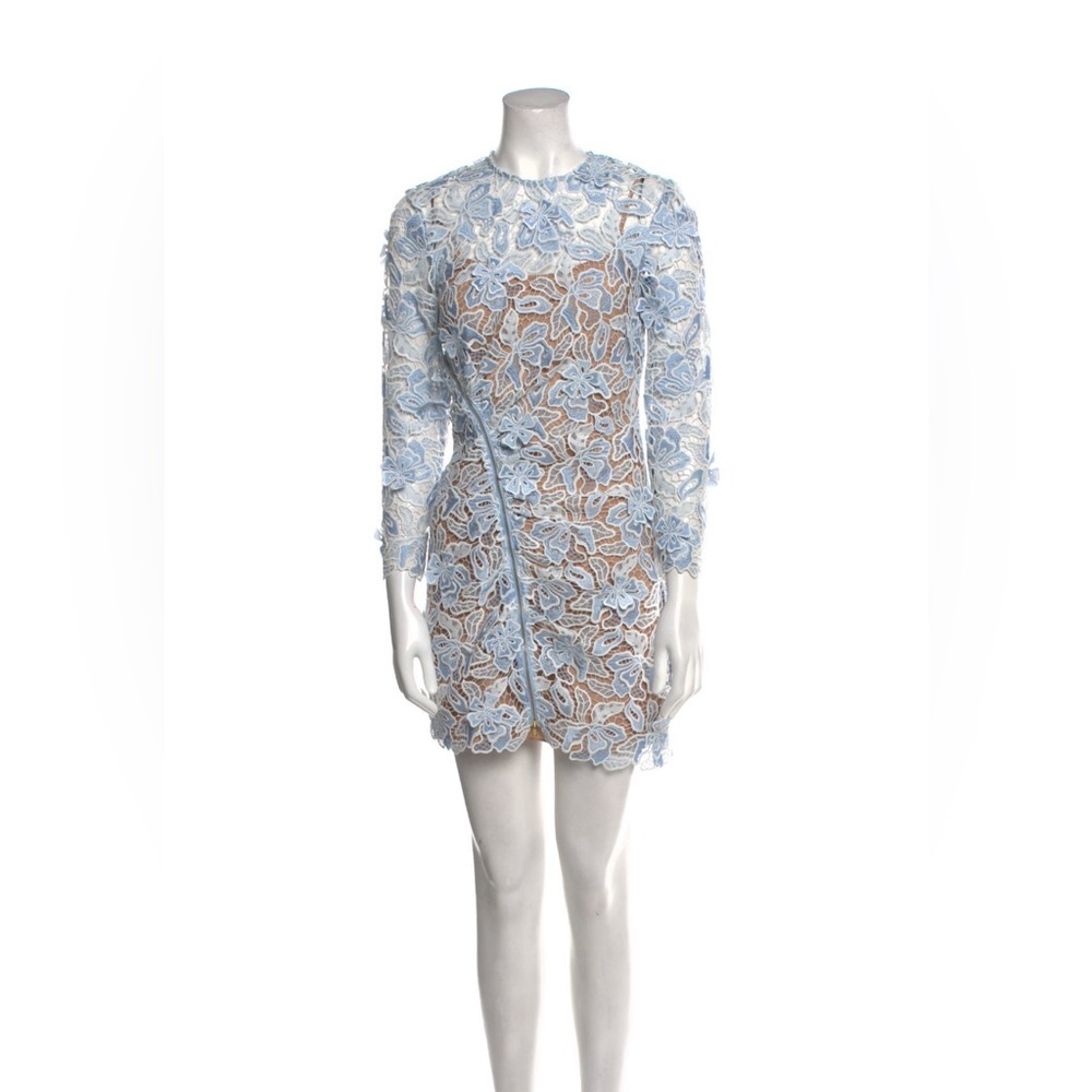 Blue Lace Mini Dress, Size Small​